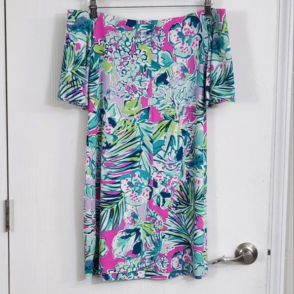 Lilly Pulitzer Fawcett Off‎ Shoulder Dress - Picture 6 of 9